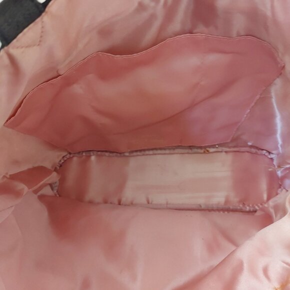 Victorias Secret Denim Corset Lace Up Tote curved shoulder Bag - Picture 7 of 7